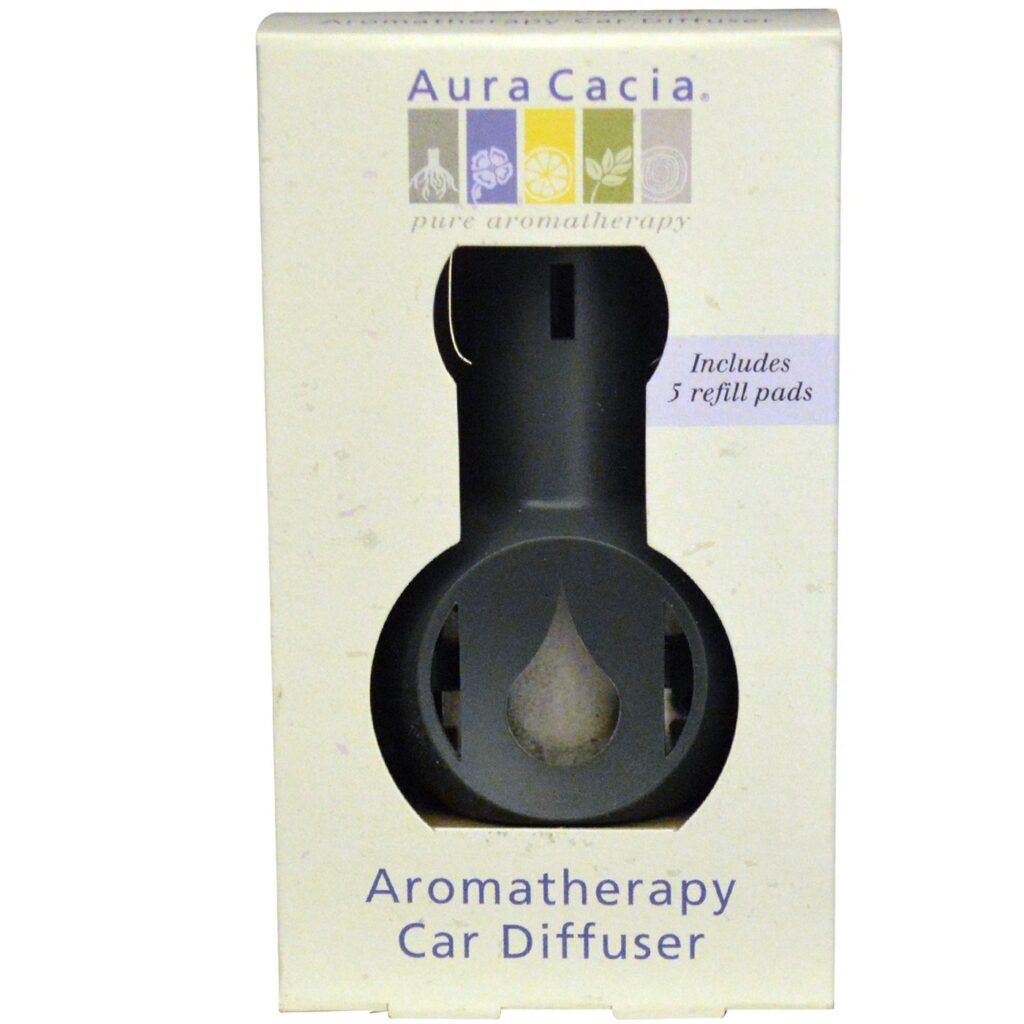 Aura Cacia Difusor Aromaterapia para Carros 1 Unidade: Aroma e Bem-Estar na Sua Viagem