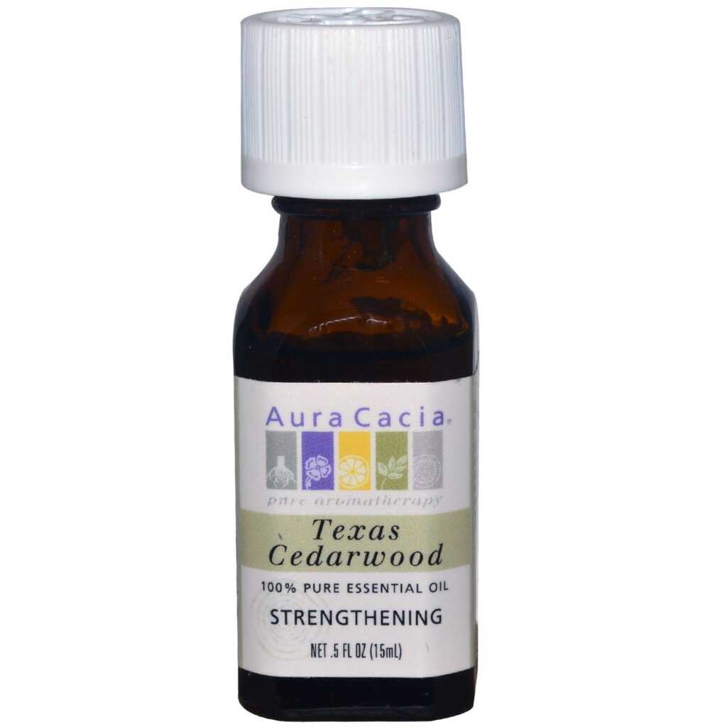 Óleo Essencial de Cedro do Texas Aura Cacia - 15 ml: Aroma Amadeirado Puro para Bem-Estar