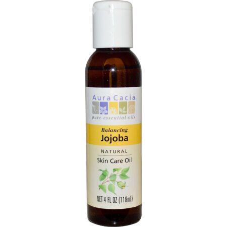 Aura Cacia Jojoba Oil Pele 4 OZ