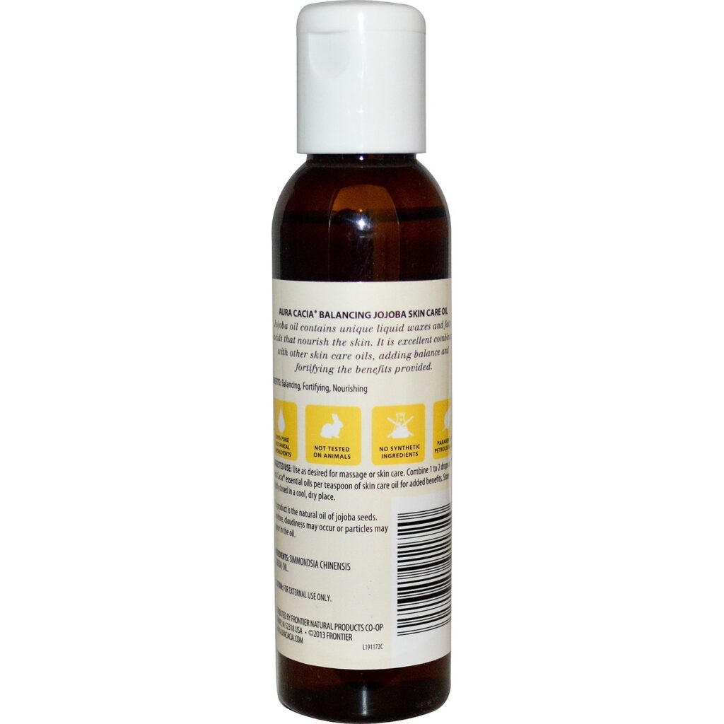 Óleo de Jojoba Aura Cacia Pele 118ml (4 OZ) - Pureza e Hidratação Profunda - Imagem 2
