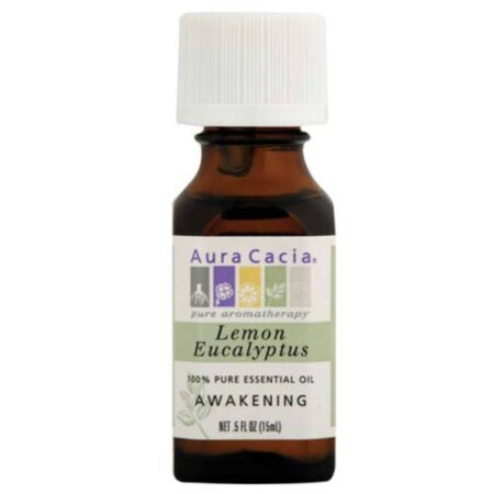 Aura Cacia, Óleo Essencial de Limão e Eucalipto, Despertar - 15 ml (0,5 fl oz)