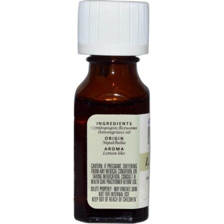 Aura Cacia Capim-Limão Essencial Óleo 15ml - Pureza e Frescor Aromático - Imagem 2