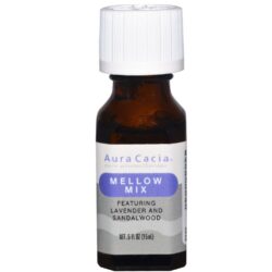 Aura Cacia Mellow Mix 0,5 OZ: Mistura Calmante para Bem-Estar Natural