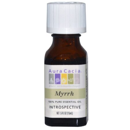 Aura Cacia, Óleo Essencial de Mirra - 15 ml (0,5 fl oz)