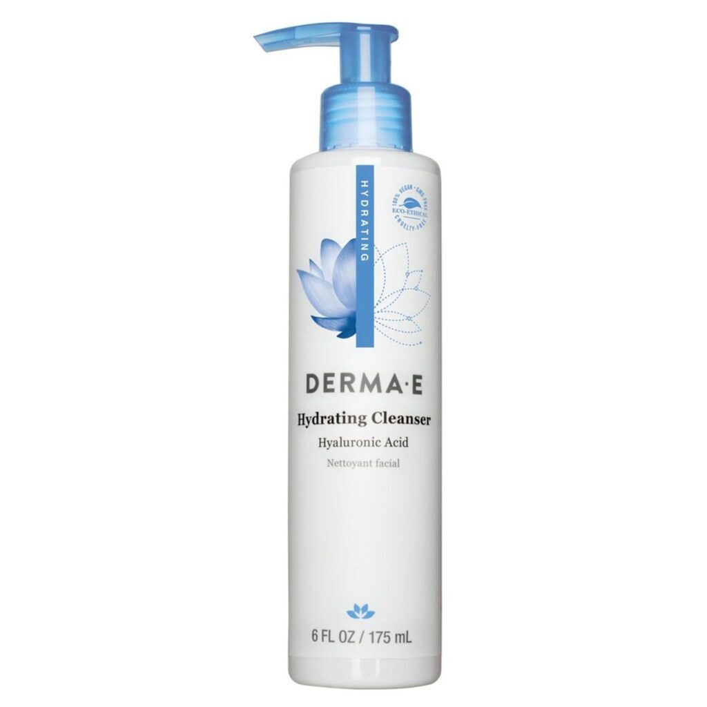Derma E Limpador Hidratante com Ácido Hialurônico - 175mL | Pele Macia e Radiante