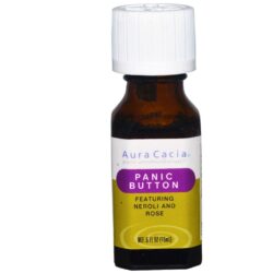 Aura Cacia Panic Button - Mistura de Óleos Essenciais para Alívio Rápido - 15mL