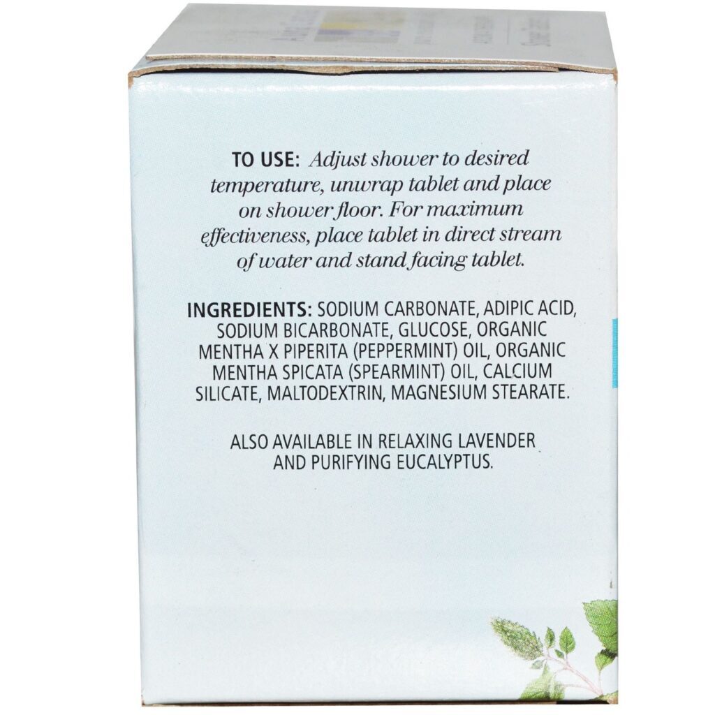 Aura Cacia, Tabletes de Banho Efervescentes com Óleo de Hortelã-Pimenta - 3 Unidades para Revigorar - Imagem 2