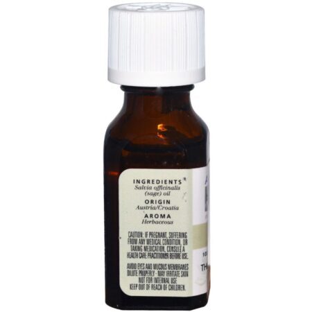 Aura Cacia Sábio 0,5 OZ - Óleo Essencial Puro para Bem-Estar e Aromaterapia no Brasil - Imagem 2