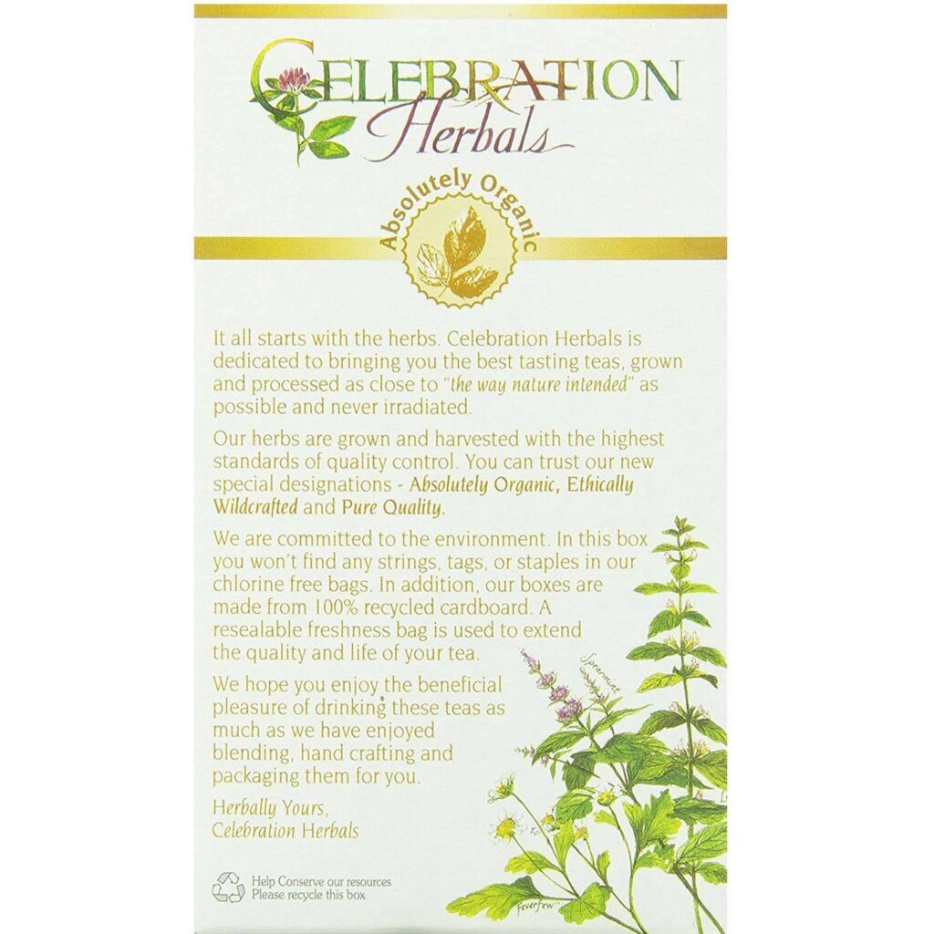 Celebration Herbals Chá de Folhas de Alfafa - 24 Saquinhos: Seu Aliado Natural para Bem-Estar - Imagem 3