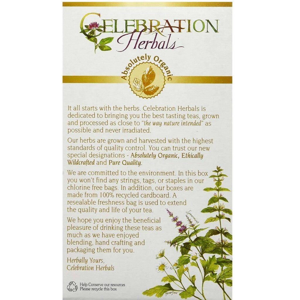 Chá de Raiz Dente de Leão Orgânico Celebration Herbals - 24 Saquinhos Puro e Natural - Imagem 3