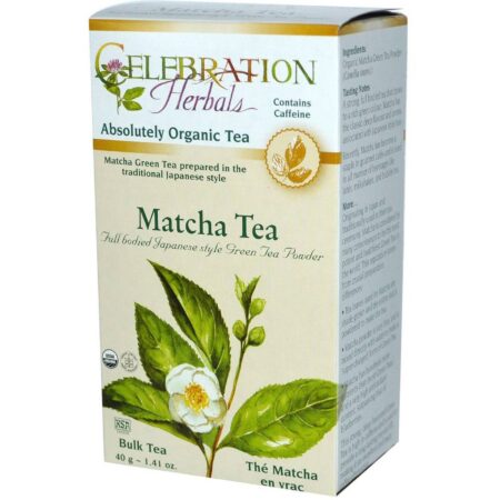 Celebration Herbals, Chá Verde Matcha Orgânica - 40 g (1,41 oz)