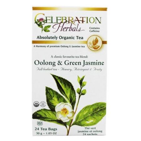 Celebration Ervaals Chá Verde & Jasmine Oolong Org 24 Sacos