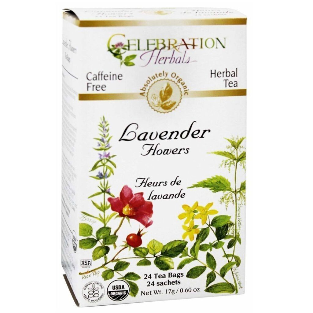 Celebration Herbals Chá de Flores de Lavanda Orgânico - 24 Saquinhos