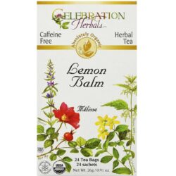 Celebration Ervaals Chá Orgânico de Erva-cidreira - 24 Sacos para Relaxamento e Bem-Estar