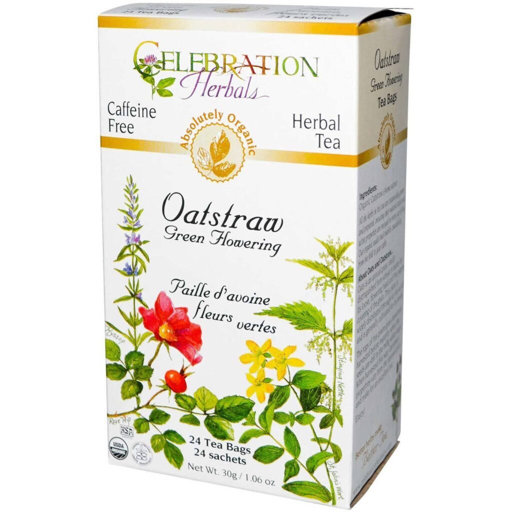 Celebration Herbals Chá de Palha de Aveia Floração Verde 24 Sachês - Bem-Estar Natural
