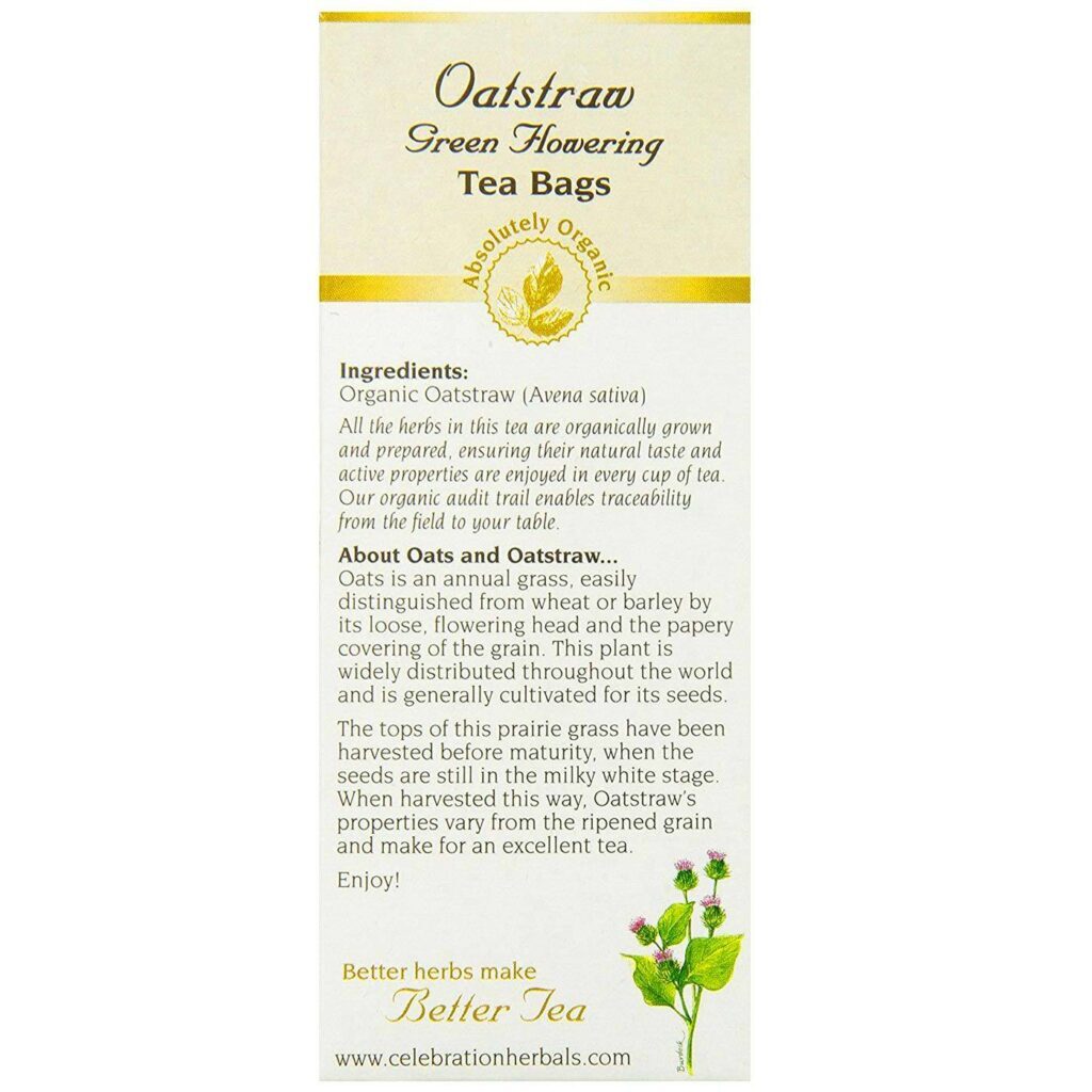 Celebration Herbals Chá de Palha de Aveia Floração Verde 24 Sachês - Bem-Estar Natural - Imagem 2