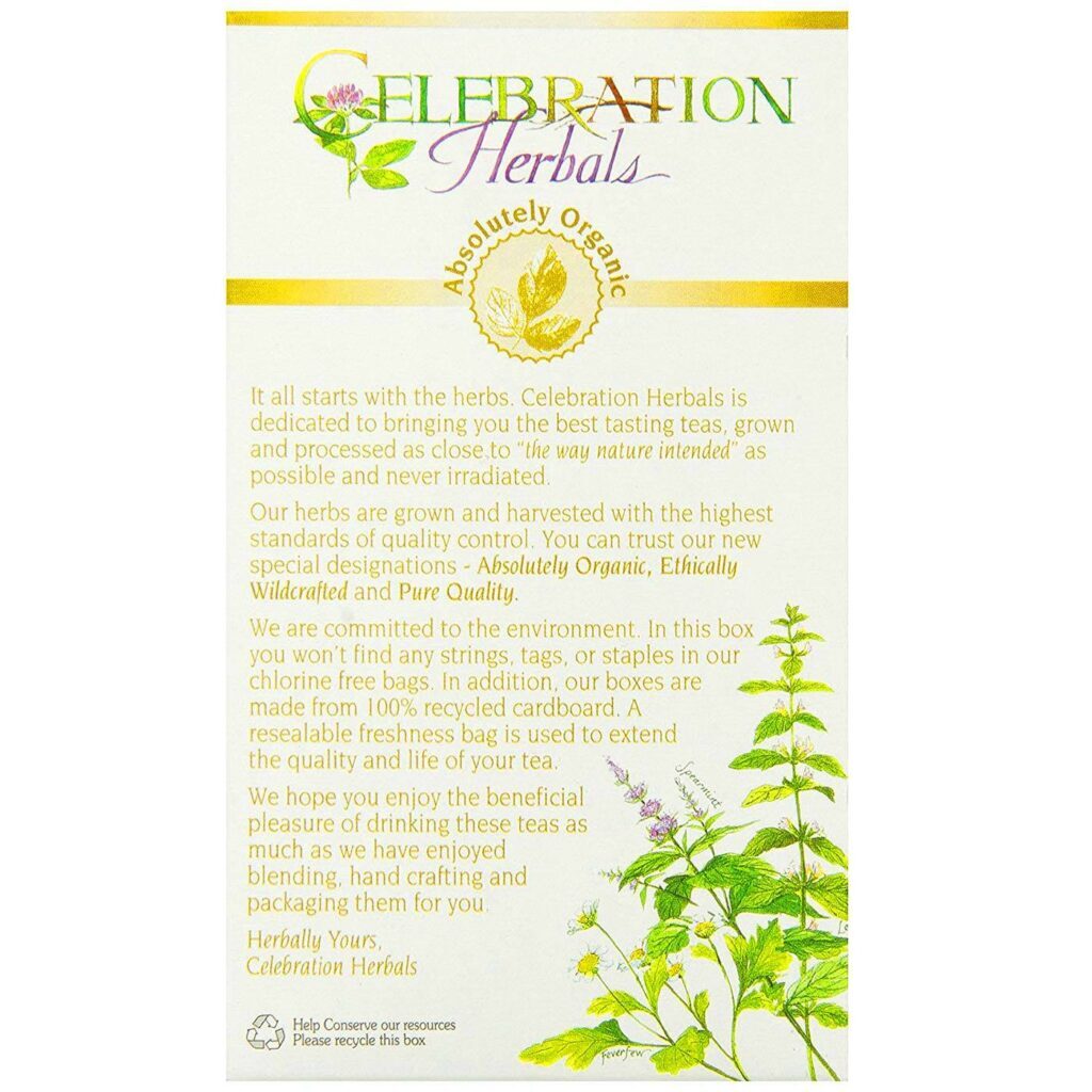 Celebration Herbals Chá de Palha de Aveia Floração Verde 24 Sachês - Bem-Estar Natural - Imagem 3