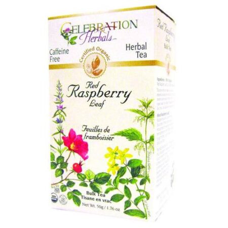 Celebration Herbals, Chá da Folha da Framboesa Vermelha Orgânico - 24 Saquinhos de Chá