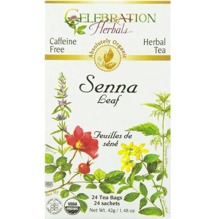 Celebration Herbals, Chá de Folhas de Senna - 24 Saquinhos de Chá