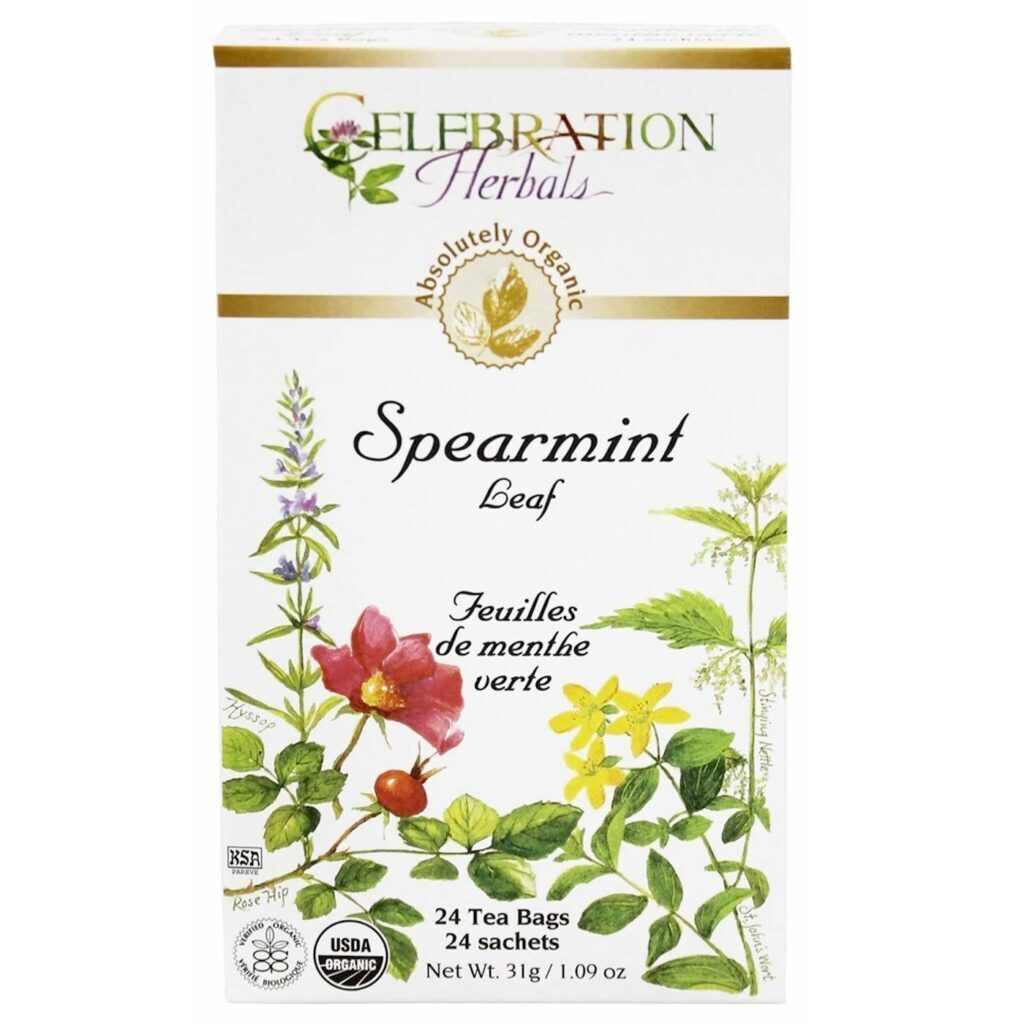 Celebration Herbals Chá Orgânico Folhas de Hortelã - 24 Sachês
