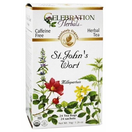 Celebration Herbals, Chá Orgânico de Erva de São João - 24 Sacos de chá