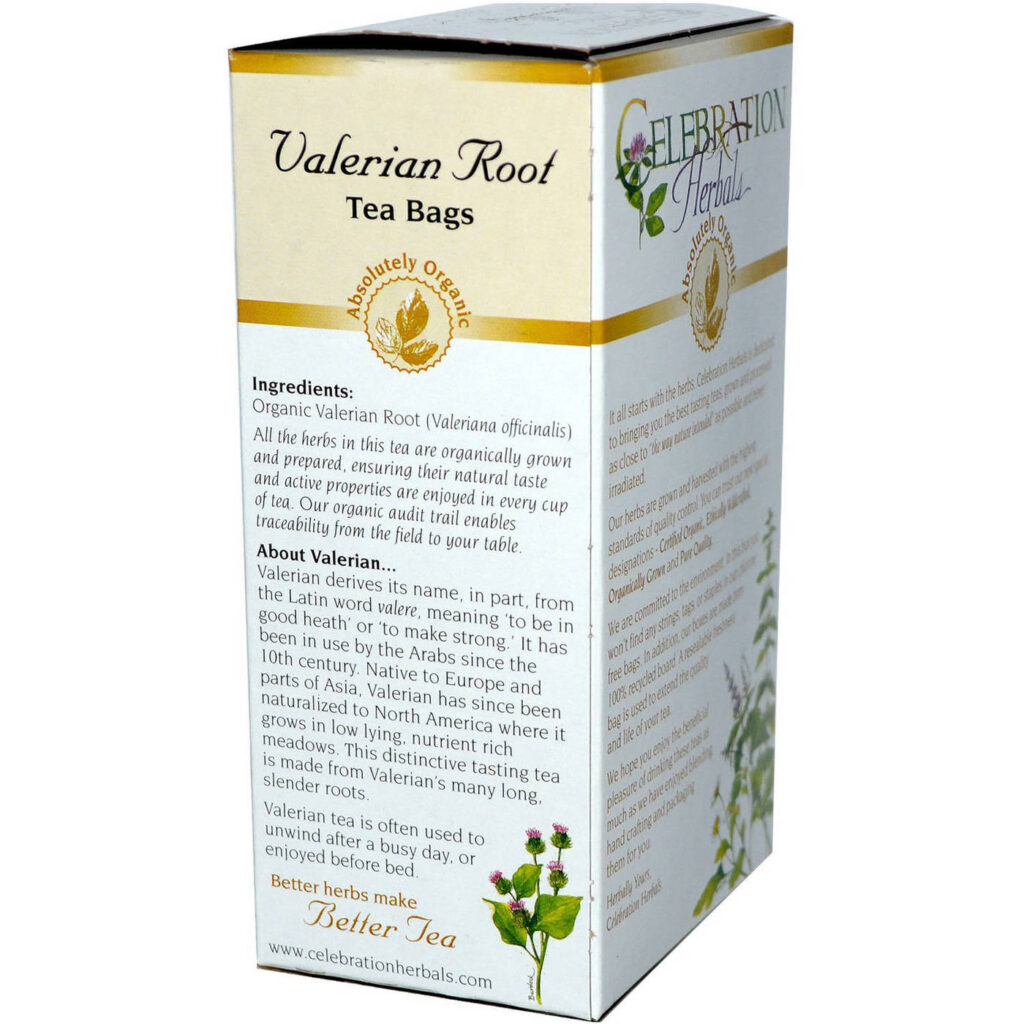 Celebration Herbals Chá de Raiz de Valeriana 24 Saquinhos - Relaxamento Natural - Imagem 2