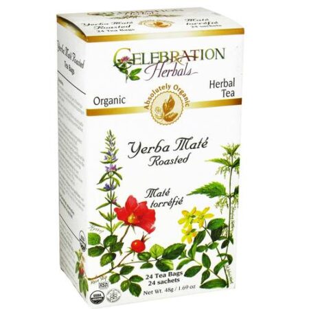 Celebration Herbals, Chá Orgânico de Erva-Mate Assado - 24 Sacos de Chá