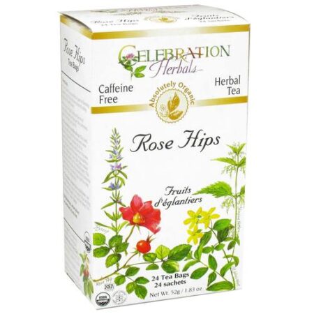 Celebration Herbals Herbal Tea, Chá Orgânico Rosa Mosqueta - 24 Sacos