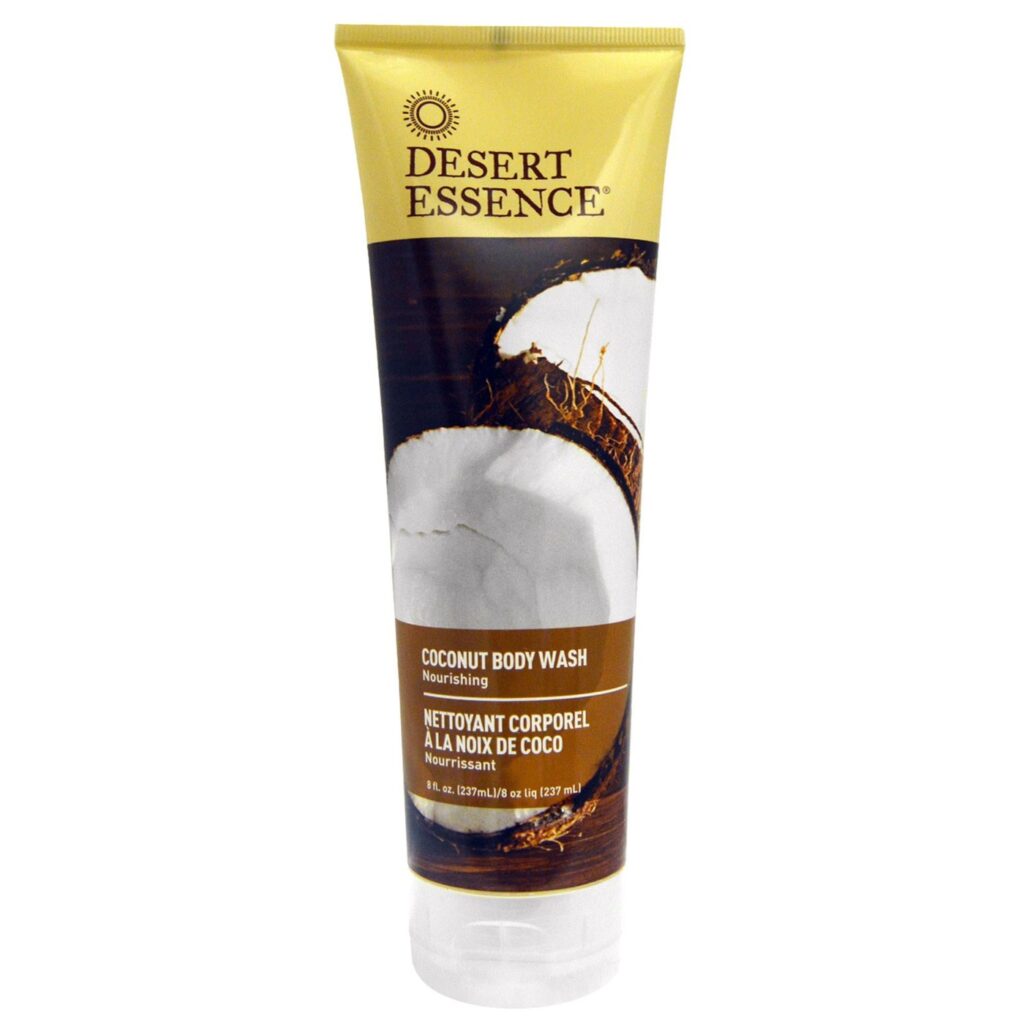 Desert Essence Sabonete Líquido Corporal Coco 237ml - Pele Macia e Hidratada