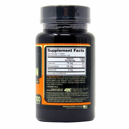 Melatonina 3 mg Optimum Nutrition 100 Tabletes - Image 3