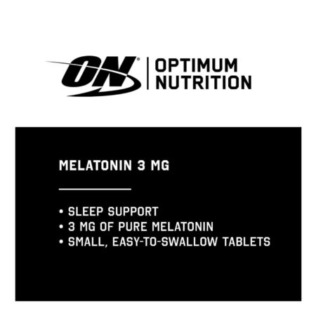 Melatonina 3 mg Optimum Nutrition 100 Tabletes - Image 6