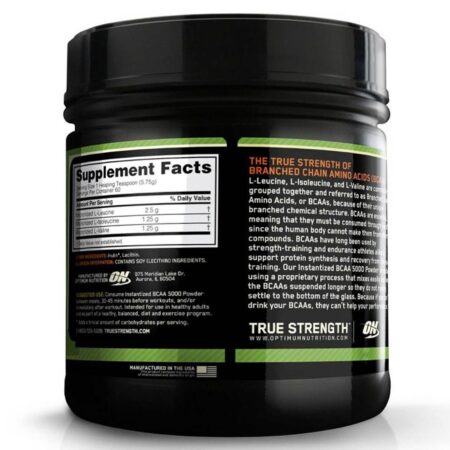 BCAA Instantized 5000 em Pó Optimum Nutrition 60 Porções - Image 3