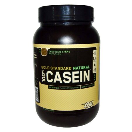 Optimum Nutrition, Caseína 100% Natural Gold Standard, Sabor Creme de Chocolate - 907 g (2 lbs)