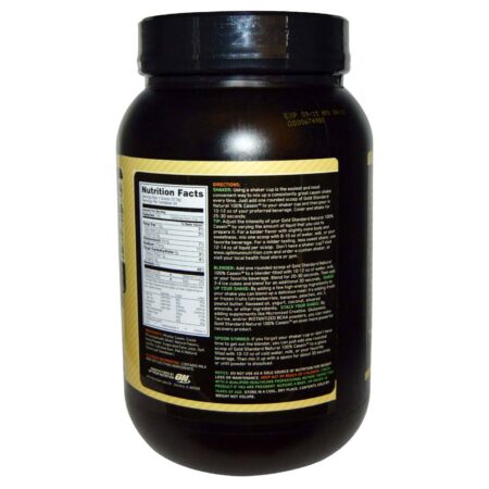 Optimum Nutrition, Caseína 100% Natural Gold Standard, Sabor Creme de Chocolate - 907 g (2 lbs) - Image 2