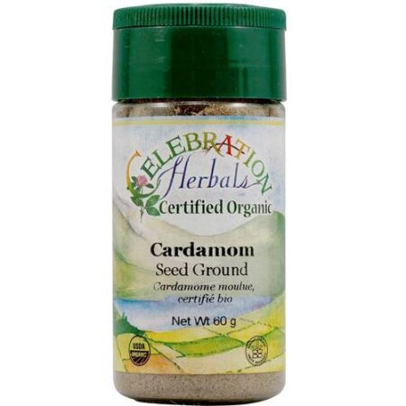 Celebration Herbals, Semente de Cardamomo Orgânico - 60 g