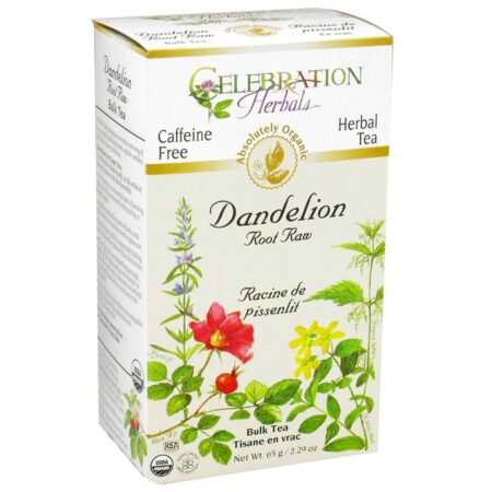 Celebration Herbals, Herbal Tea, Chá de Raíz de Dente de Leão Orgânico - 65 g (3,17 oz)