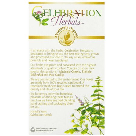 Celebration Herbals, Herbal Tea, Chá de Raíz de Dente de Leão Orgânico - 65 g (3,17 oz) - Image 3