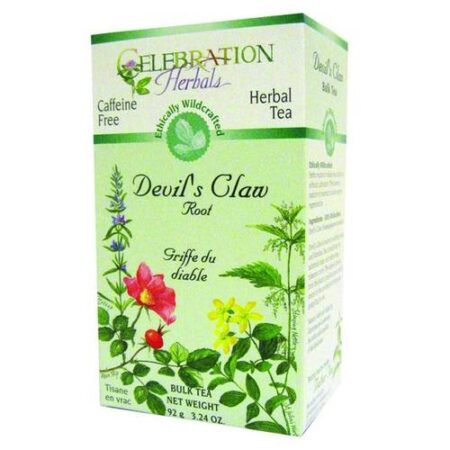 Celebration Herbals Herbal Tea, Chá de Raiz de Garra do Diabo, Ervas Selvagens - 92 g (3,24 oz)