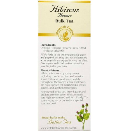 Celebration Herbals, Chá de Hibiscus Orgânico - 60 g (2,11 oz) - Image 2