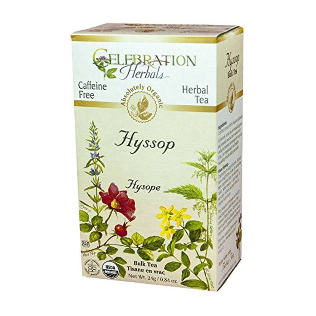 Celebration Herbals Chá de Hissopo - Hyssopus officinalis - 40g - Pronta Entrega Brasil