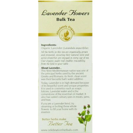 Celebration Herbals, Chá Orgânico de Flores de lavanda - 38g (1,33 oz) - Image 4