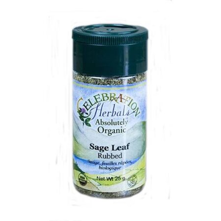 Celebration Herbals, Tempero de Folha de Sálvia - Orgânico - 18g (3,5 oz)