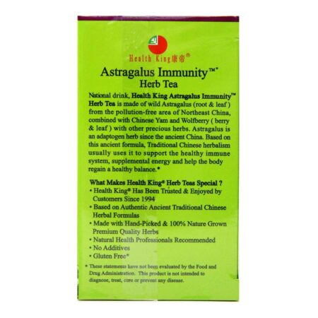 Health King and Balanceuticals, Chá de Astragalus Imunidade - 20 Saquinhos - Image 4