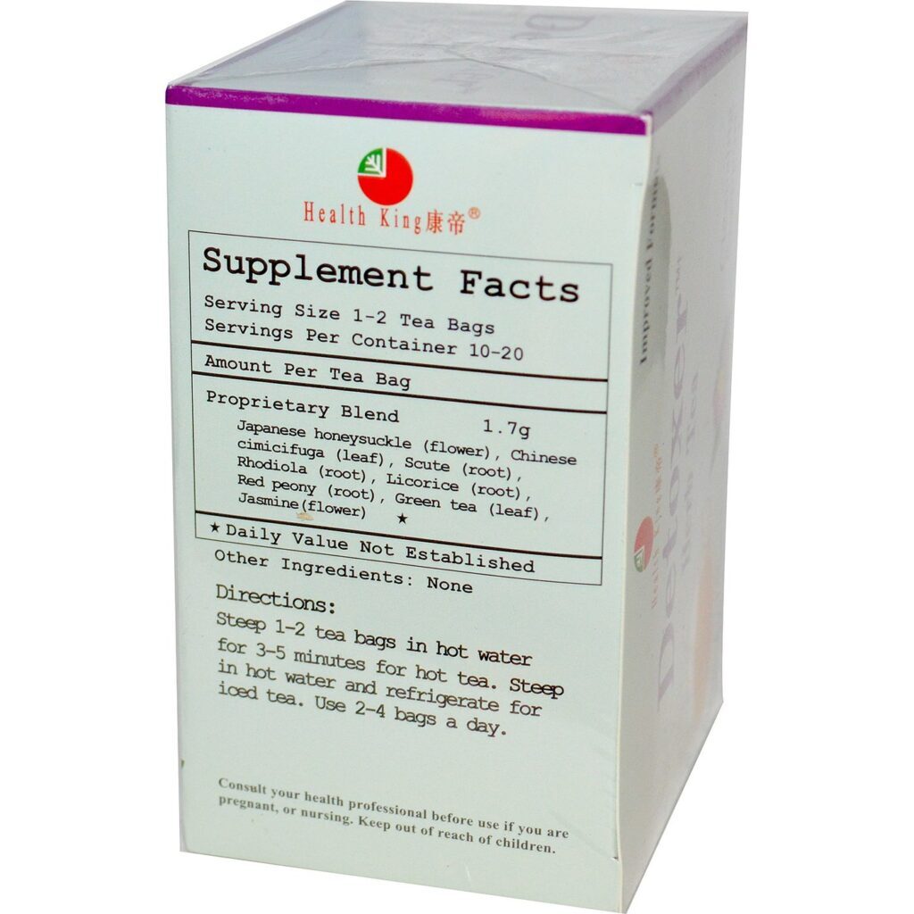 Health King Detoxer™ Chá de Ervas 20 Saquinhos - Purificação Natural - Imagem 2
