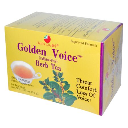 Health King and Balanceuticals, Chá Golden Voice™ - 20 Saquinhos