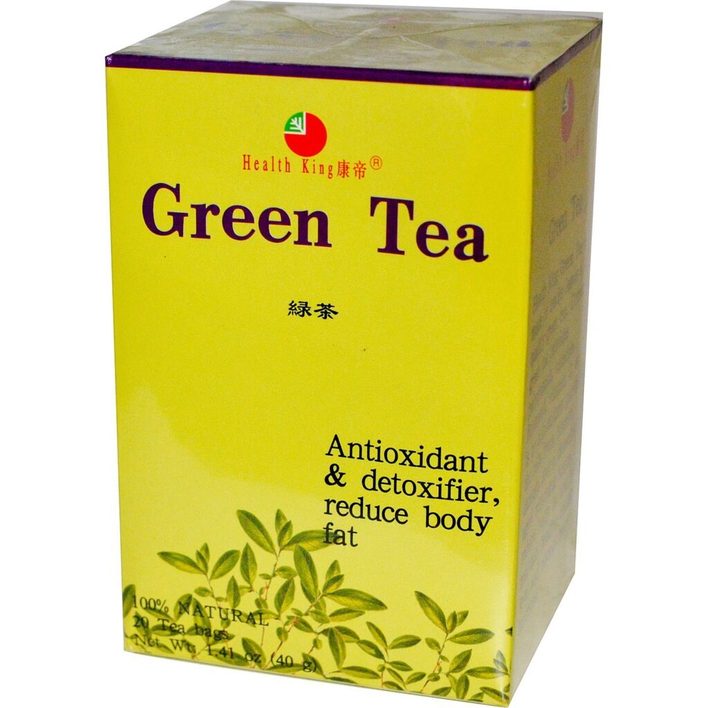 Health King and Balanceuticals Chá Verde - 20 Saquinhos de Chá para Bem-Estar