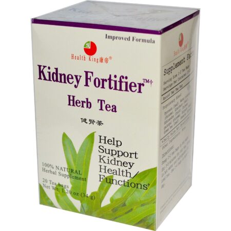 Health King and Balanceuticals, Kidney Fortifier™ Chá para Suporte dos Rins - 20 Saquinhos