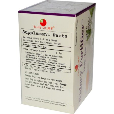 Health King and Balanceuticals, Kidney Fortifier™ Chá para Suporte dos Rins - 20 Saquinhos - Image 2