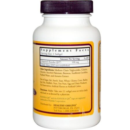 Healthy Origins Ubiquinol 100 mg - 60 Cápsulas: Potência e Bem-Estar Antienvelhecimento - Imagem 2