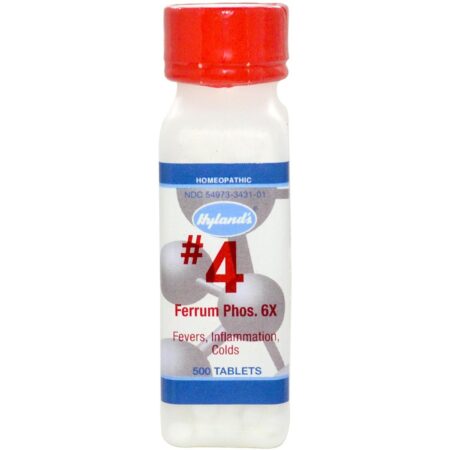 Hyland's, #4 Ferrum Phosphoricum 6x - 500 comprimidos